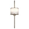 Minimalistyczny Elegancki kinkiet Mona Kichler KL-MONA-S-CLP Klasyczny pewter